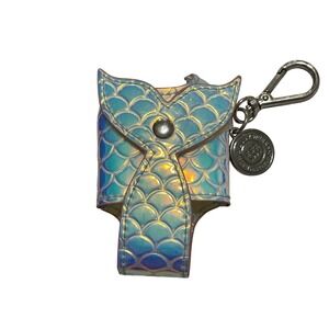 Bath Body Works Mermaid Tail Iridescent PocketBac Hand Sanitizer Holder Blue